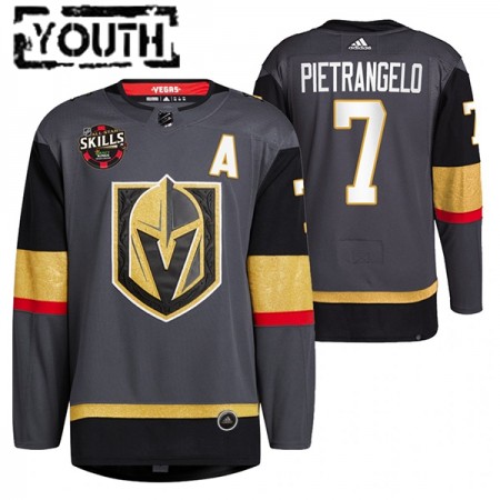 Camisola Vegas Golden Knights Alex Pietrangelo 7 2022 NHL All-Star Skills Preto Authentic - Criança